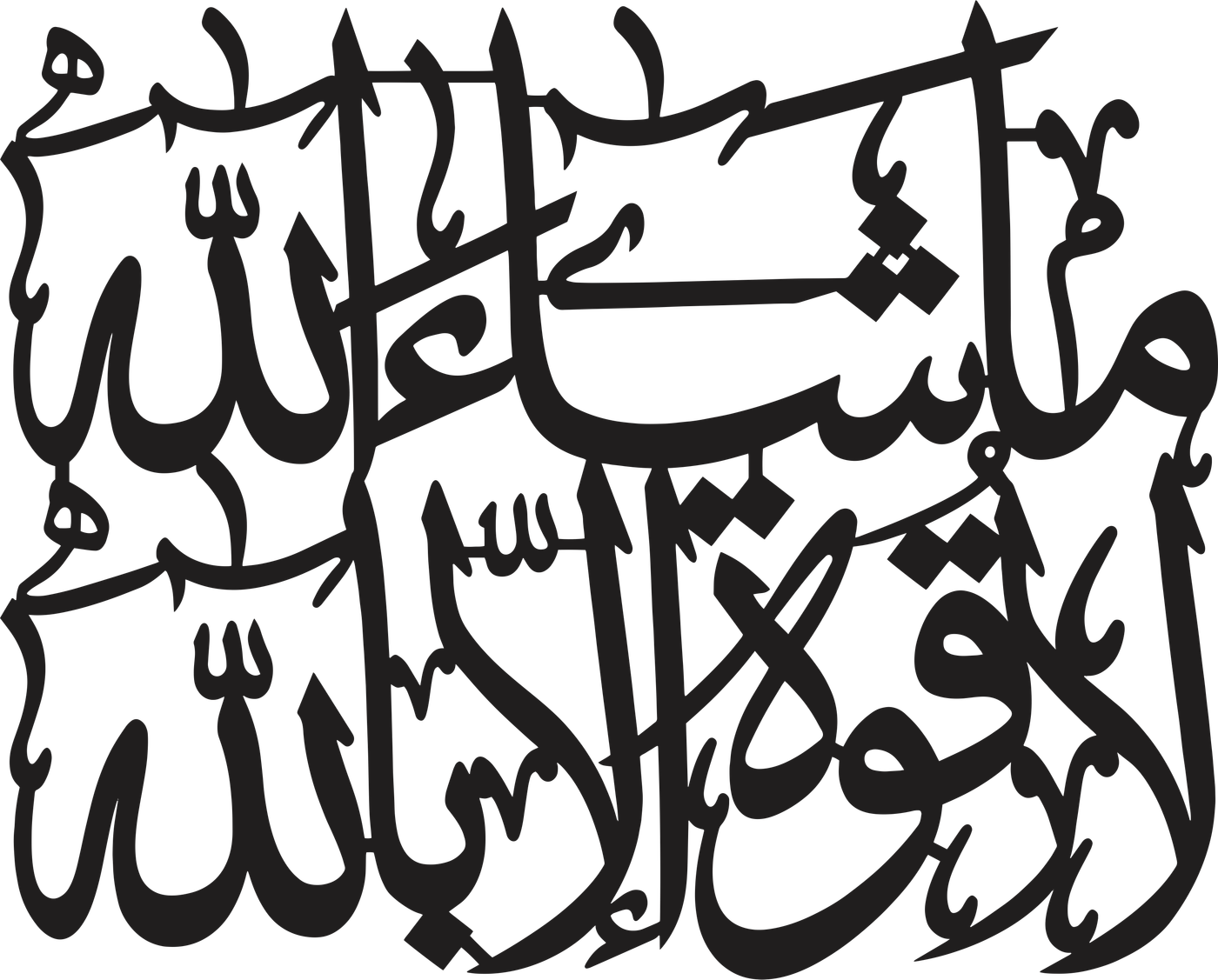 Mashallah La Quwwata illa Billah